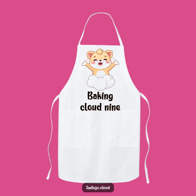 Funny Floating Animal Apron: Cloud Bliss Protection, Humorous Kitchen Gift