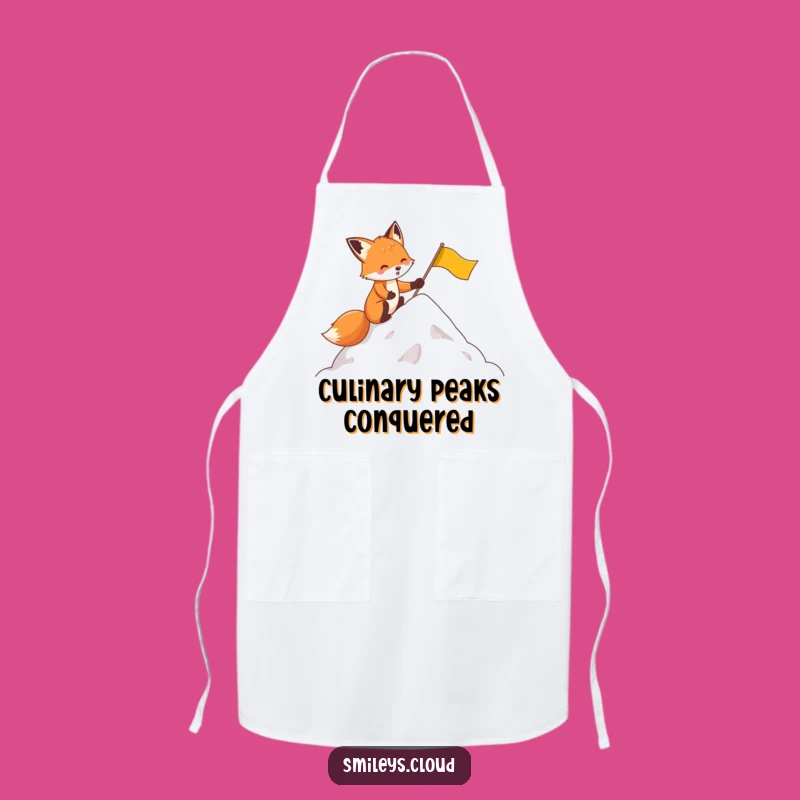 Chef Fox's Funny Cloud Summit Apron: Joke Kitchen Wear for Aspiring Cooks