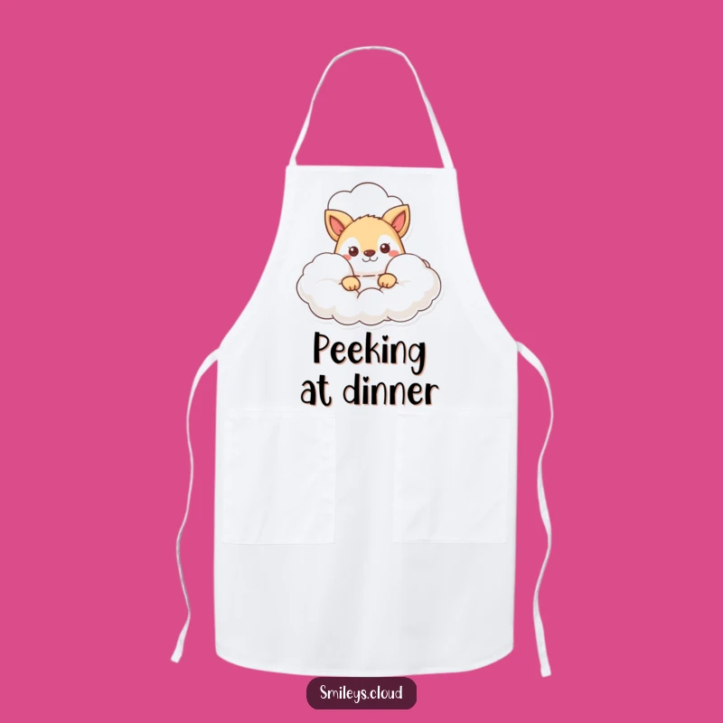 Funny Curious Animal Apron: Peek-a-Boo Fun for the Playful Cook
