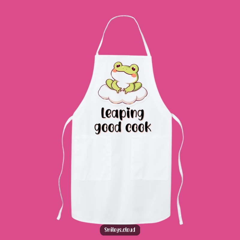 Funny Frog Cloud Chef Apron - Hilarious Kitchen Gift for Frog Lovers