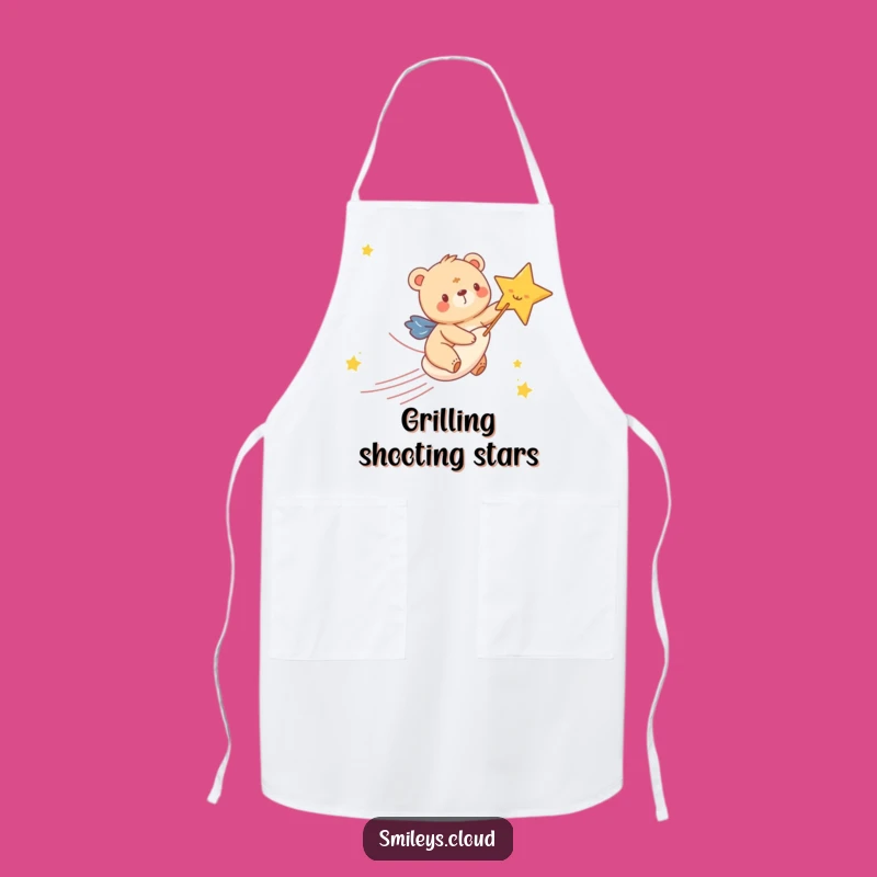 Funny Bear Cub Star Apron: Joyful Chef Rider, Practical Funny Gift