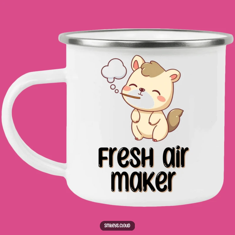 Funny Cloud Drinker Animal Camping Mug: Enjoy Your Brew with Gentle, Whimsical Charm