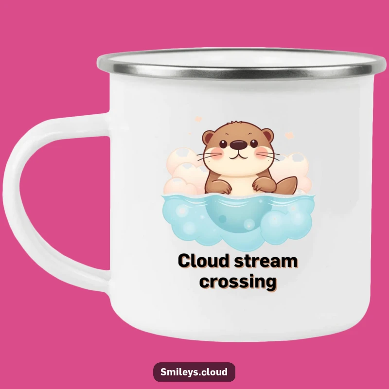 Funny Brave Otter Camping Mug - Adventure Fuel for Your Journey