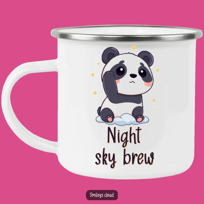 Funny Panda Star Gaze Camping Mug: Coffee with Cosmic Dreams Funny Gift
