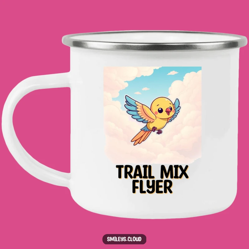 Funny Parrot Sky Camp Mug - Hilarious Outdoor Gift for Bird Enthusiasts