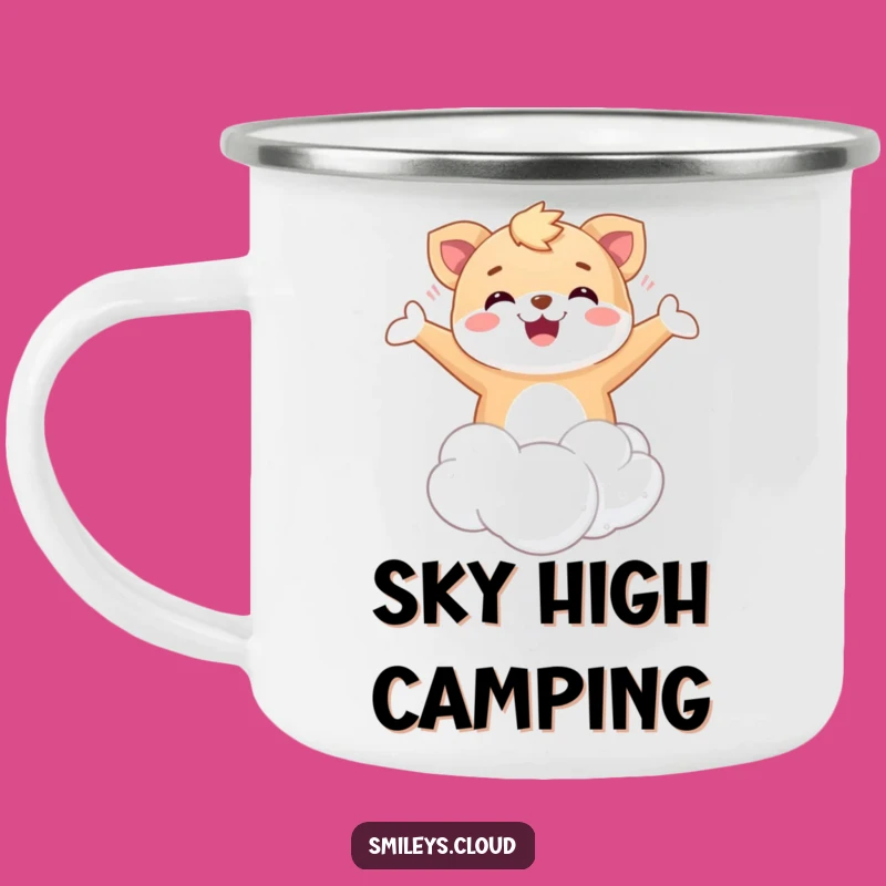 Funny Floating Animal Camping Mug: Durable Cloud Joy Cup, Outdoor Bliss Gift