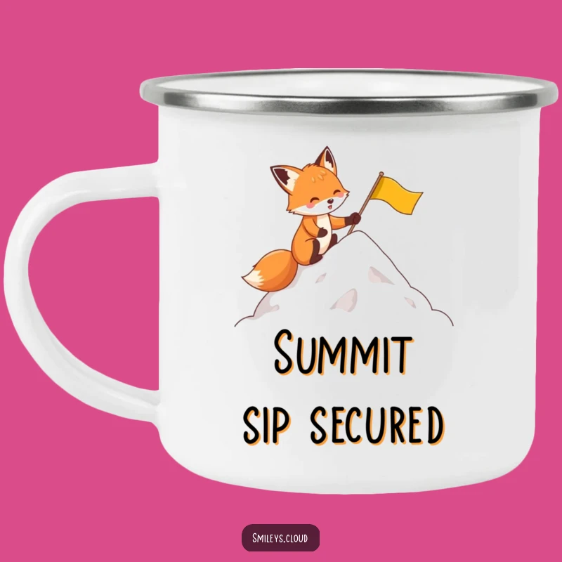 Adventure Ready Funny Fox Cloud Mug: Your Hilarious Outdoor Companion Gift