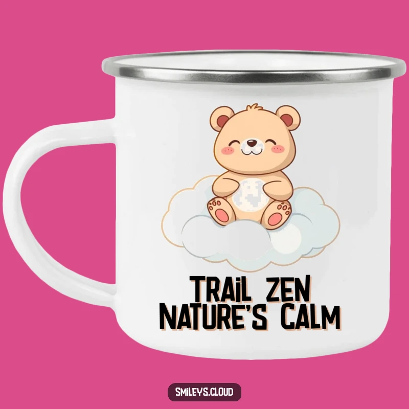 Funny Meditating Bear Mug: Your Zen Camp Companion