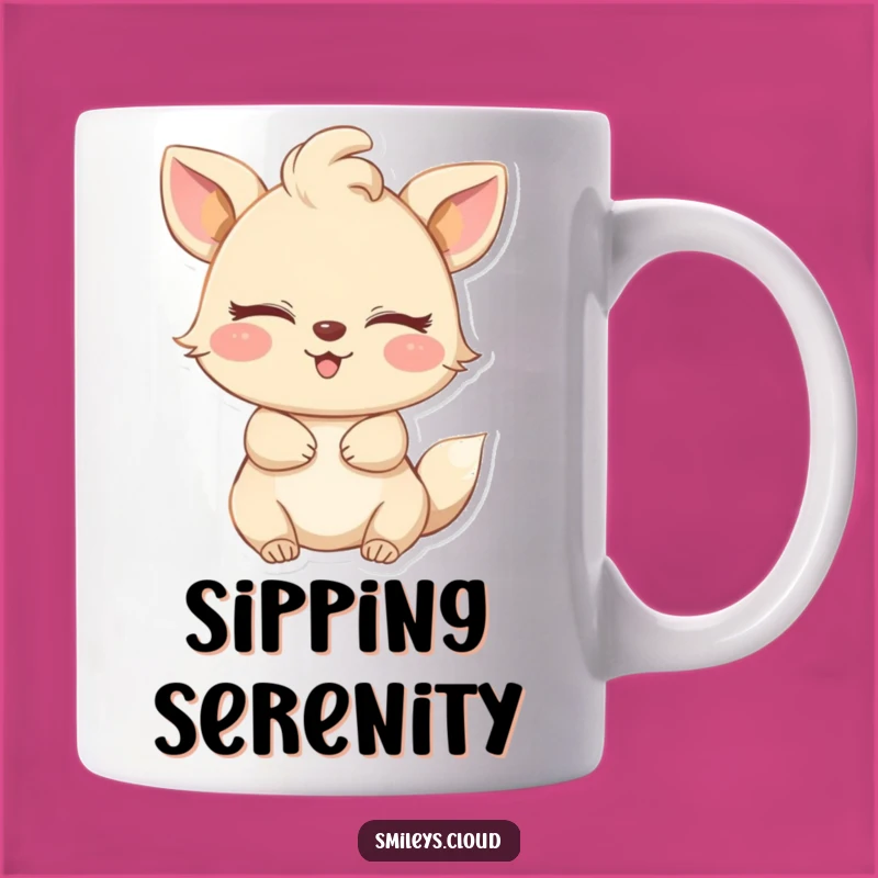 Funny Serene Animal Mug: Find Your Bliss with This Relaxed Creature's Gentle Breeze