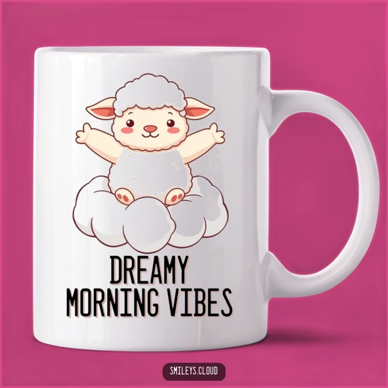 Funny Sheep Cloud Mug: Dreamy Escape, Perfect Gift for Relaxation Seekers