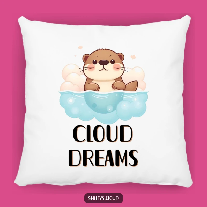 Funny Brave Otter Pillow - Cozy Comfort & Funny Otter Adventure