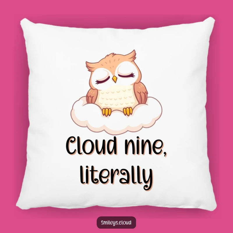 Funny Content Owl Pillow: Cozy Cloud Comfort, Perfect Nap Buddy Gift