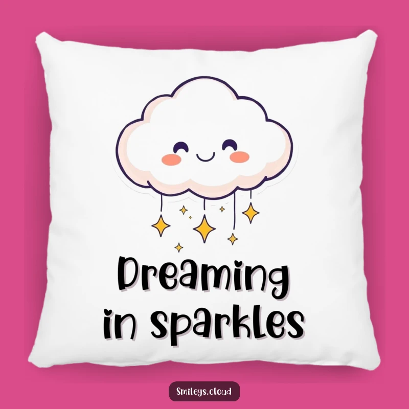 Funny Smiling Cloud Pillow: Cozy Comfort with Celestial Dreams