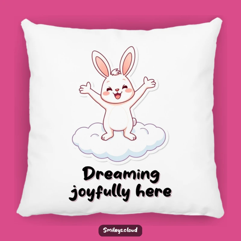 Funny Bunny Cloud Pillow: Soft Hugs of Joyful Comfort