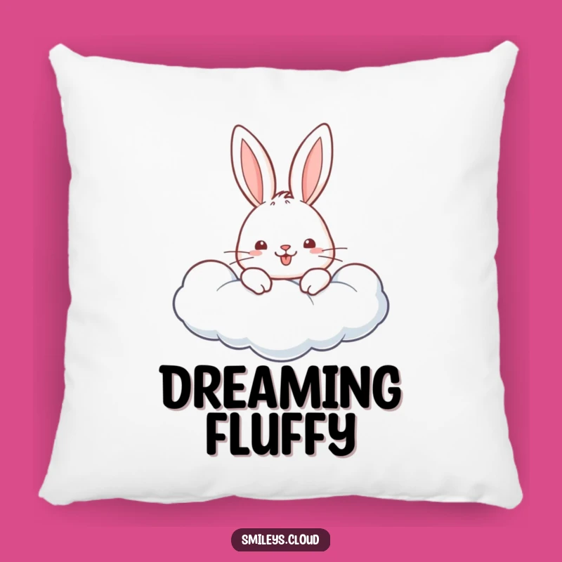 Funny Cheerful Rabbit Cloud Pillow - Cute Cushion, Adorable Gift