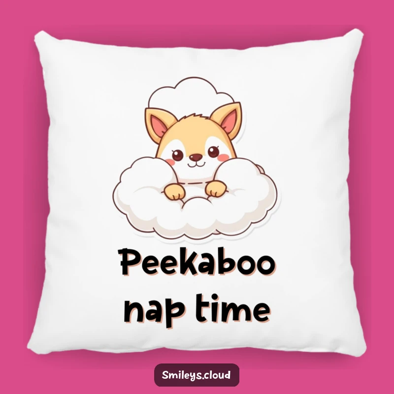 Funny Curious Animal Pillow: Soft Peek-a-Boo Cloud Cushion Gift