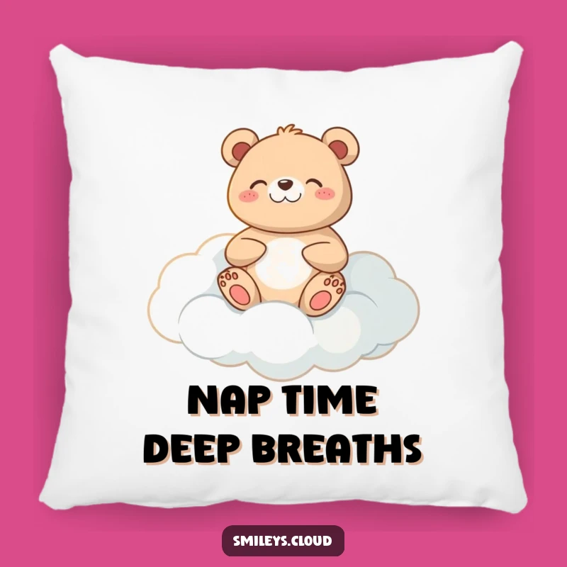 Funny Meditating Bear Pillow: Comfort and Serenity