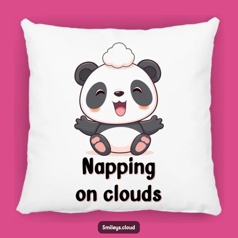 Funny Panda Cloud Pillow - Cute Anime Panda Cushion, Perfect Funny Gift Accent