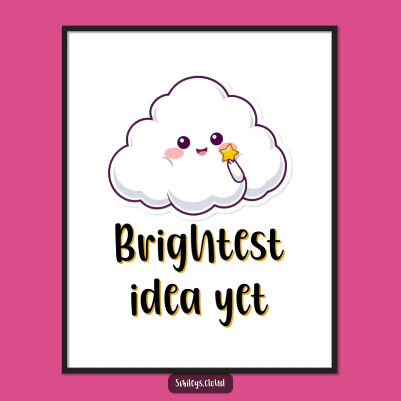 Funny Cloud Star Giver Digital Art - Instant Magic Funny Gift