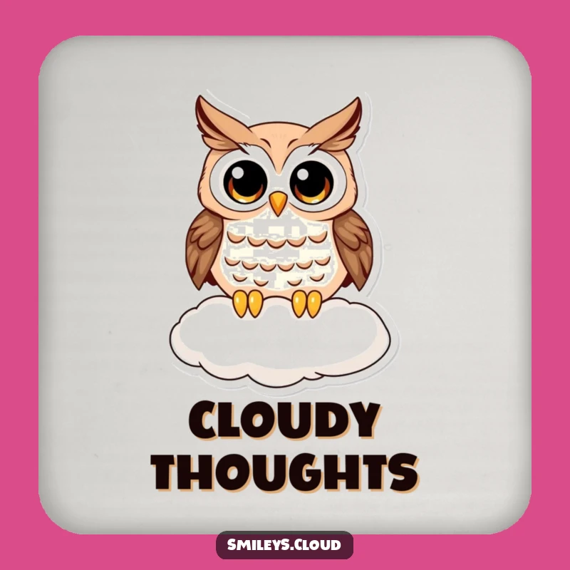 Funny Curious Owl Coaster Set - Protect Surfaces with Funny Owl Flair
