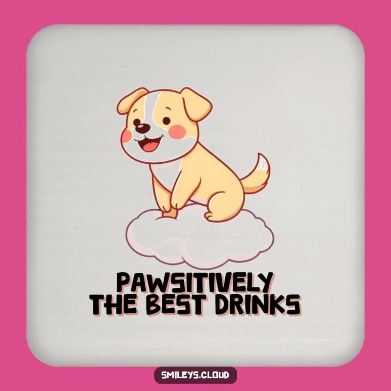 Funny Dog Cloud Balance Coasters: Protect Surfaces with Pawsitivity