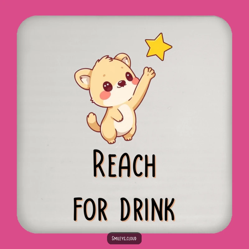 Funny Curious Animal Star Coaster: Protect Surfaces with Whimsical Charm