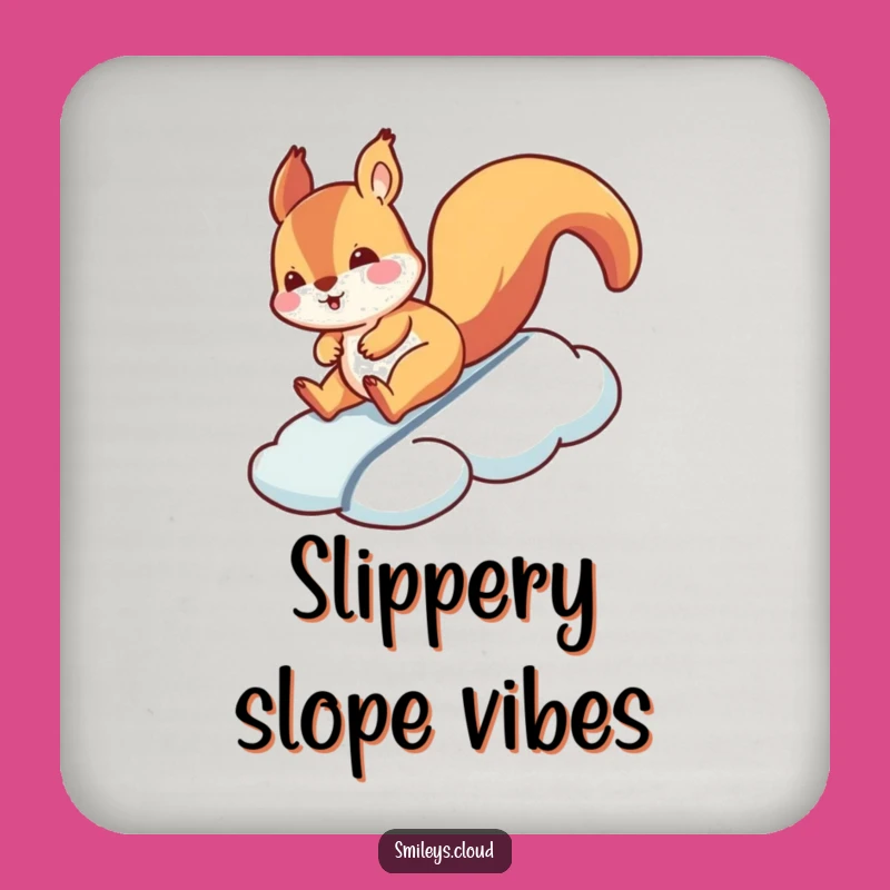 Funny Squirrel Cloud Slide Coaster: Protect Tables with Silly Funny Gift