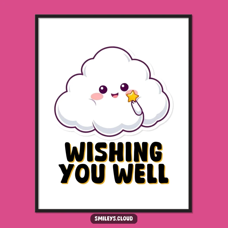 Funny Cloud Star Giver Poster - Magical Art Funny Gift