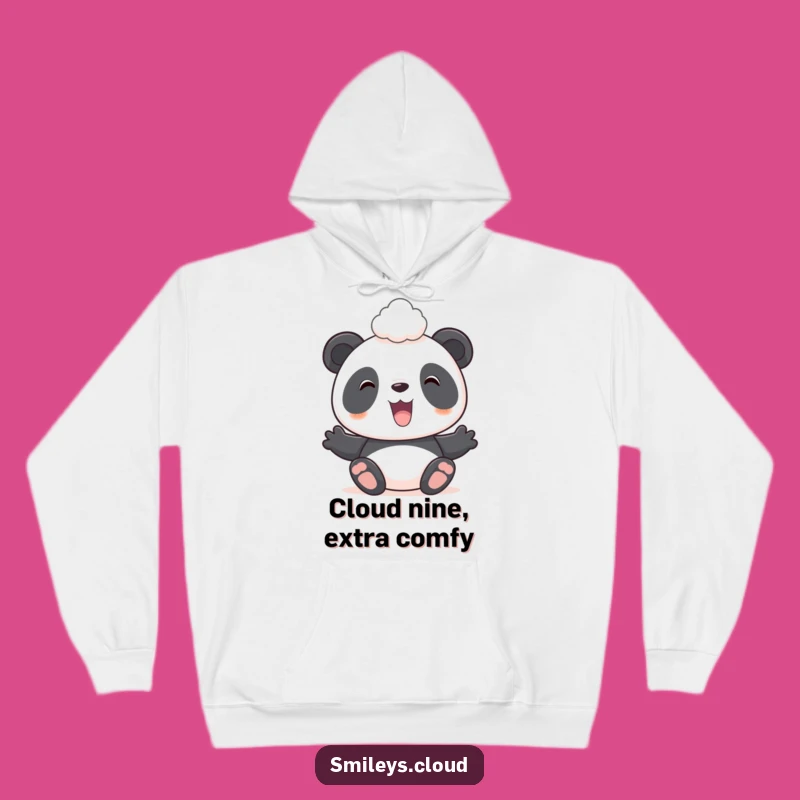 Funny Panda Cloud Hoodie - Cozy Anime Panda with Cloud, Ideal Funny Gift