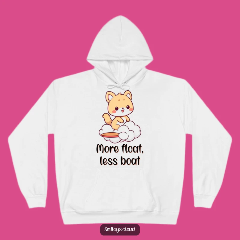 Funny Animal Cloud Surfer Hoodie - Cozy & Cool Funny Gift Apparel