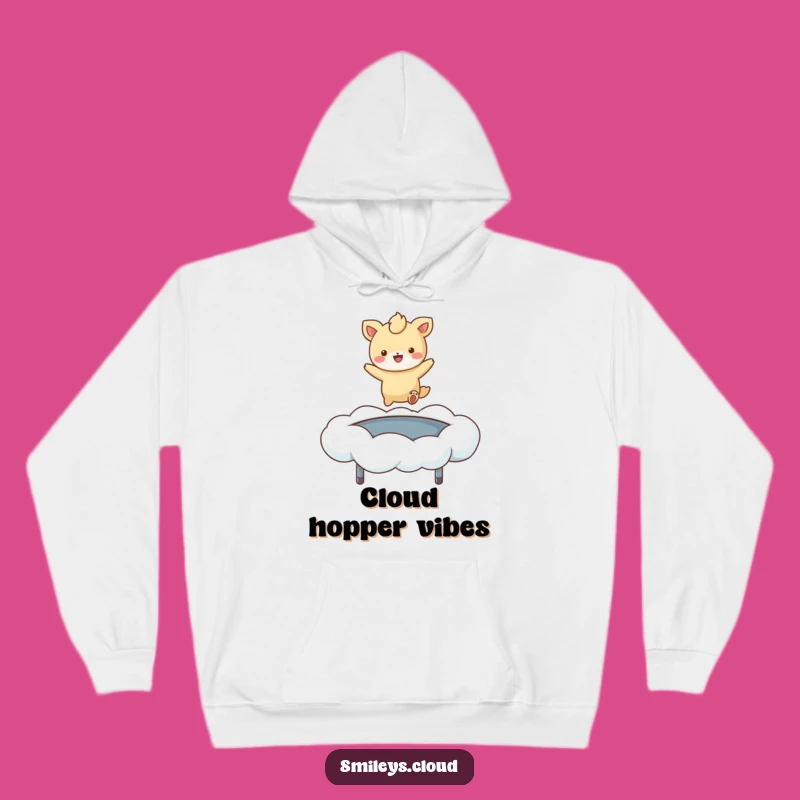 Funny Cloud Bouncer Animal Hoodie: Cozy Pet Trampoline Vibes, Perfect Comedic Warmth