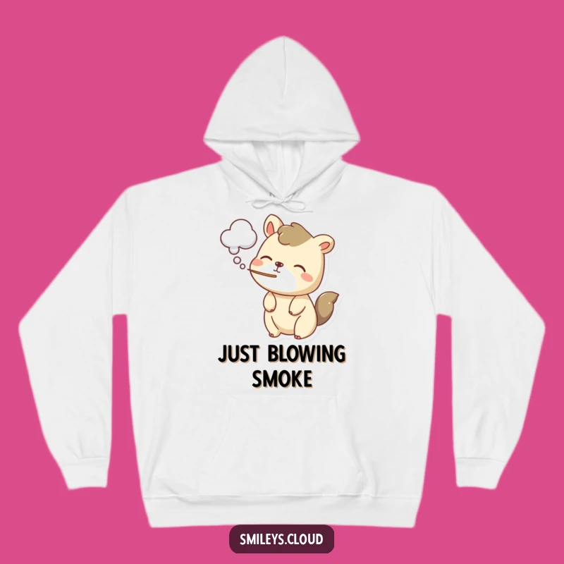 Funny Cozy Cloud Breath Hoodie: Warm Up with This Adorable Animal's Gentle Puff