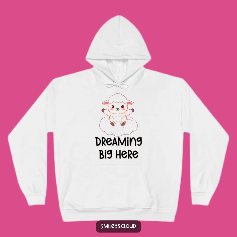 Funny Fluffy Sheep Cloud Hoodie - Cozy Dreamy Animal Sweatshirt