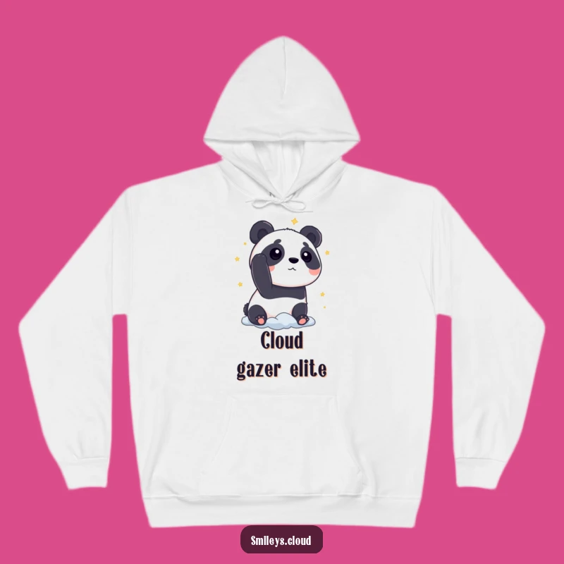 Funny Panda Star Gaze Hoodie: Cozy Comfort with Cosmic Dreams Funny Gift