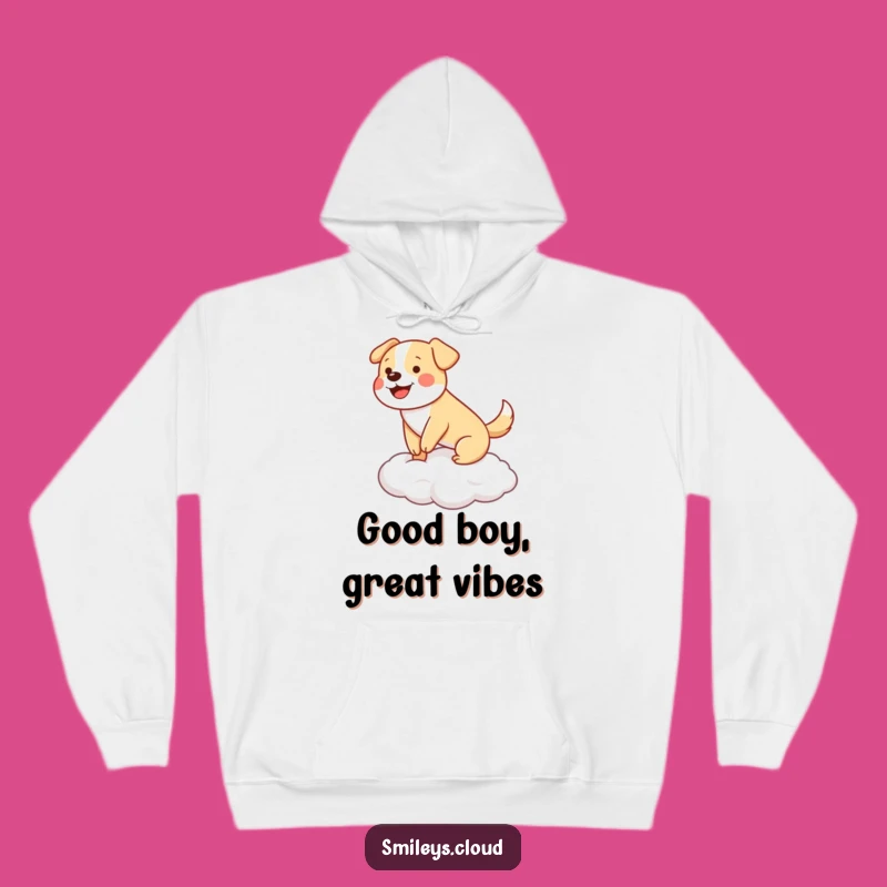 Funny Dog Cloud Balance Hoodie: Cozy Comfort for Dog Lovers