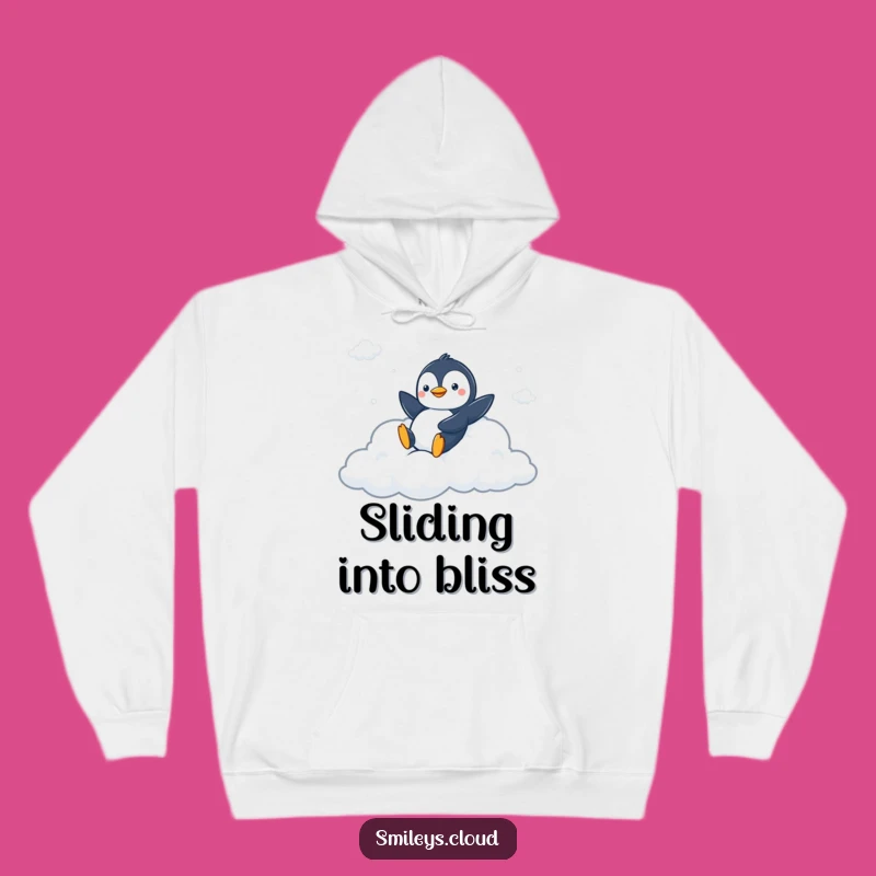 Funny Peppy Penguin Cloud Hoodie - Cozy Up with Playful Energy!