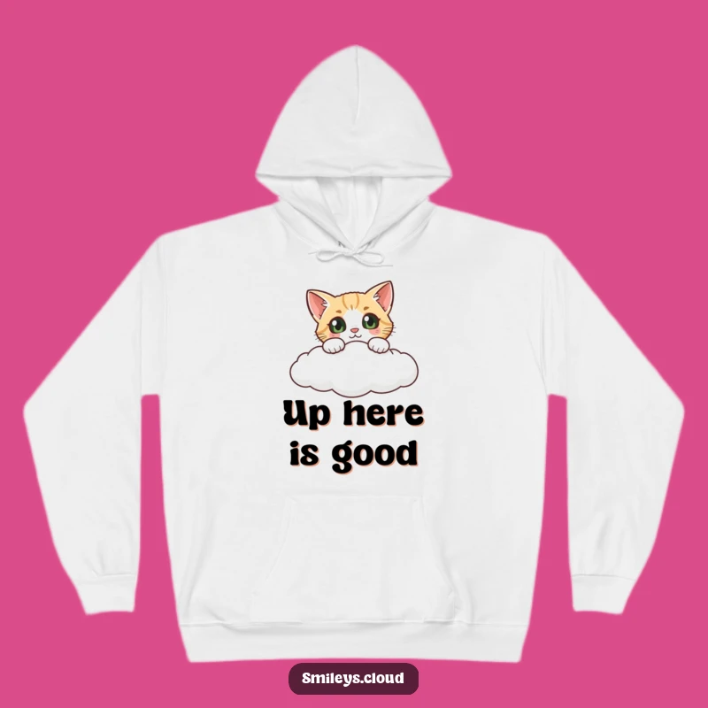Funny Curious Cat Cloud Hoodie: Cozy Mystery and Whimsy, Ultimate Funny Gift