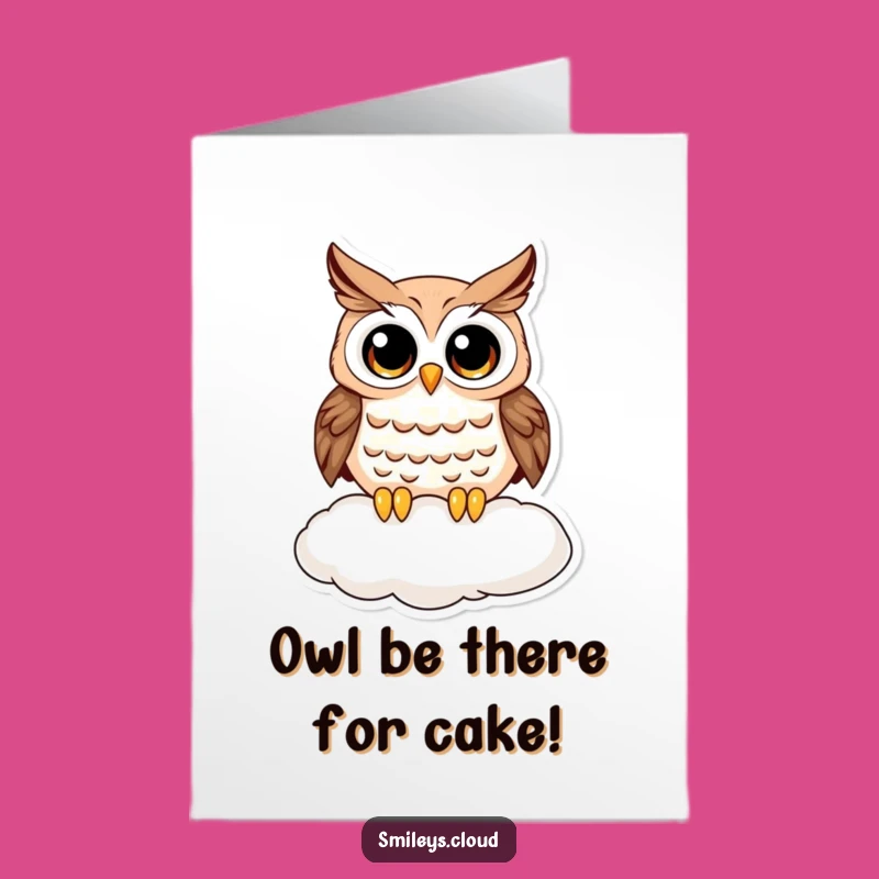 Free Printable Curious Owl Birthday Card - Funny Downloadable Owl Gift for Him or Her