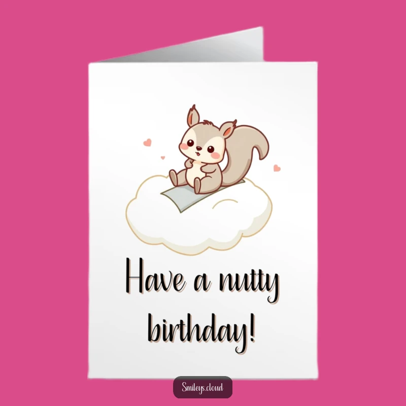 Free Printable Birthday Card: Silly Squirrel Slide, Fun Downloadable Gift