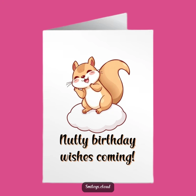 Free Printable Funny Squirrel Birthday Card - Giggles Flip Downloadable Gift