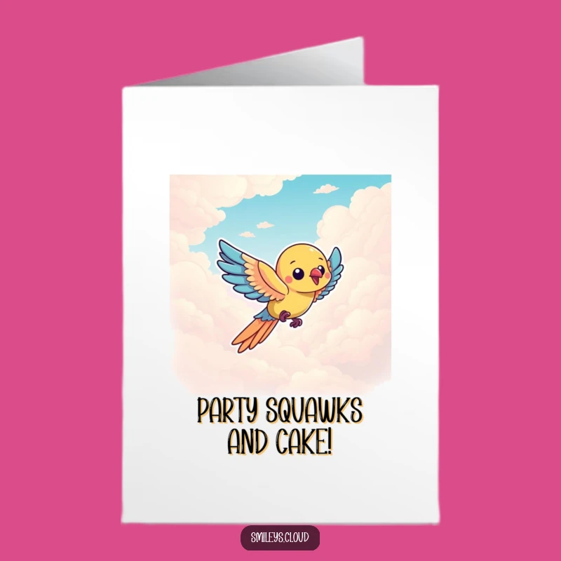 Free Printable Parrot Birthday Card: Sky-High Fun Funny Downloadable Gift!