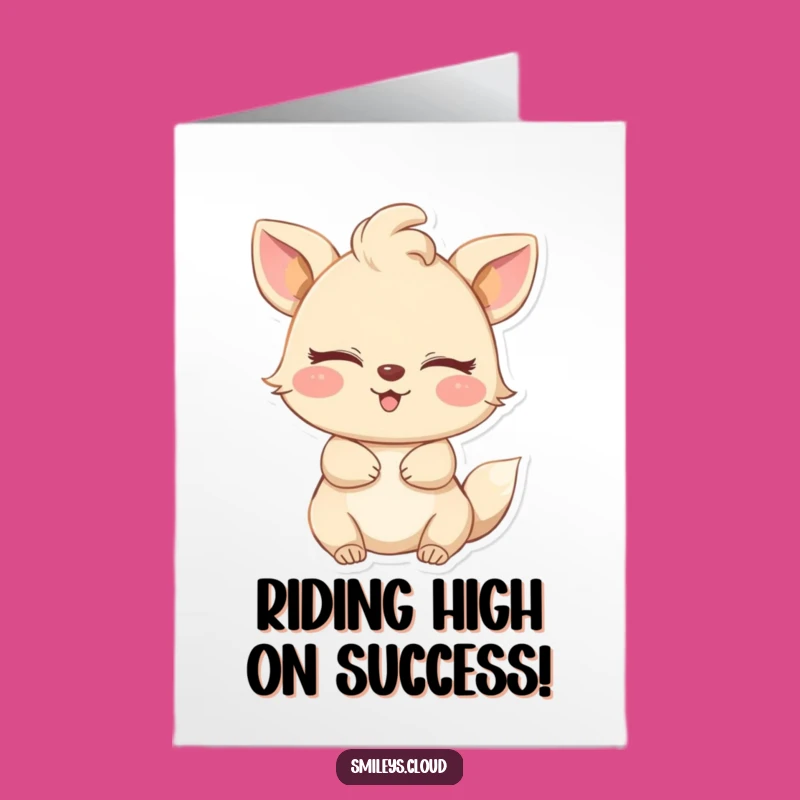 Free Printable Congrats Card: Happy Animal Breeze Humor Downloadable Gift