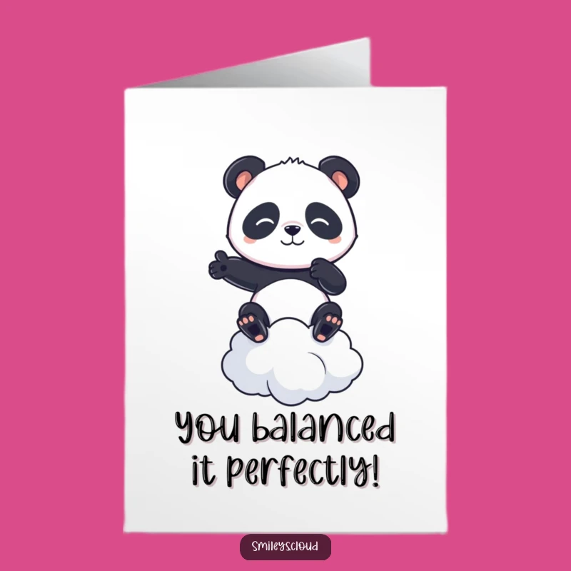 Free Printable Panda Congrats Card - Steady Downloadable Gift