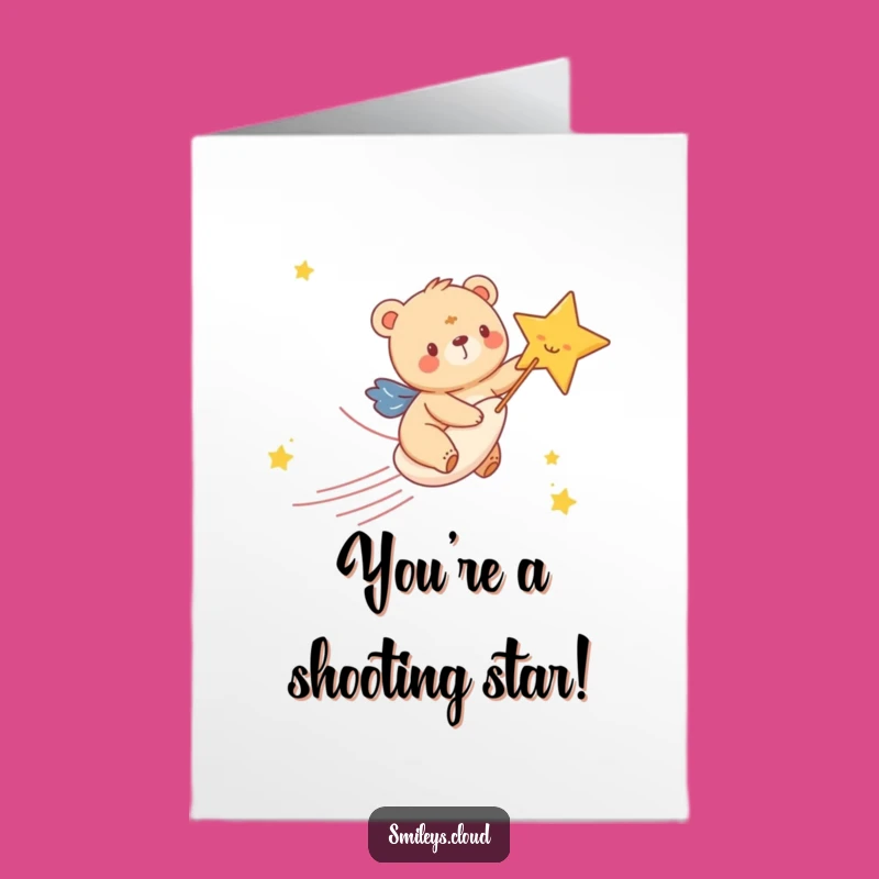 Free Printable Congrats Card: Bear Cub Star Ride, Downloadable Achievement
