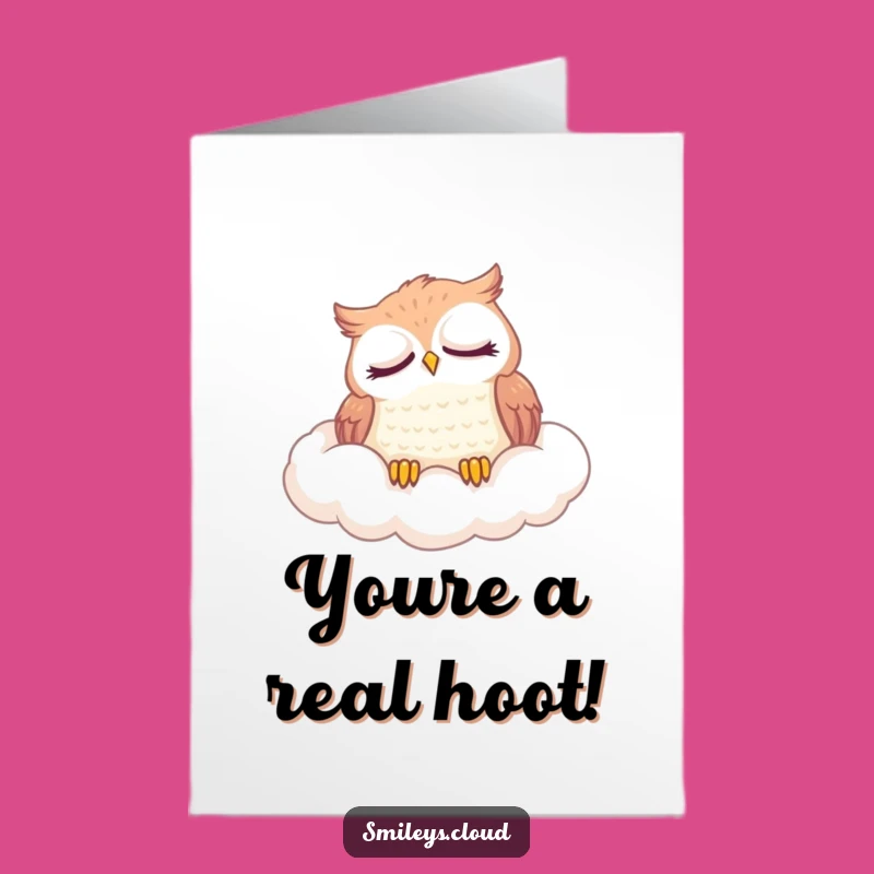 Free Printable Congrats Card: Sleepy Owl Achievement, Downloadable Gift