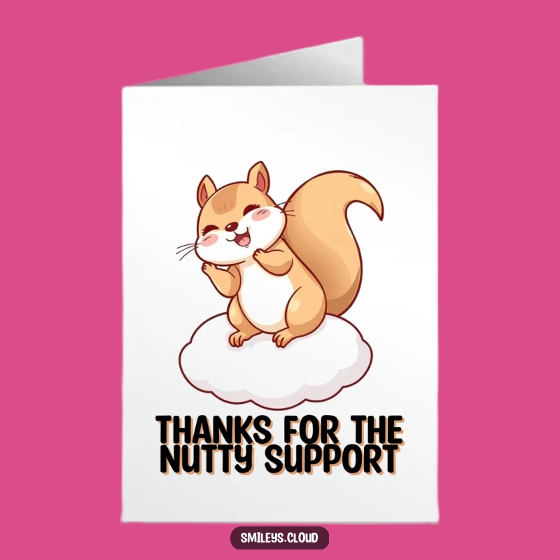 Free Printable Thank You Squirrel Card - Giggling Flip