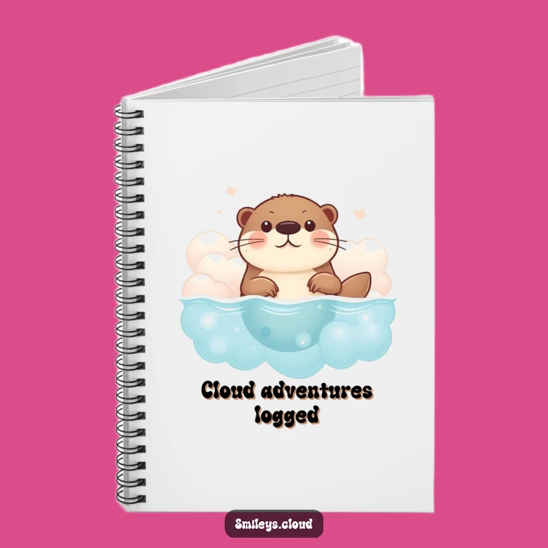 Funny Brave Otter Notebook - Jot Down Adventures with Funny Otter Flair