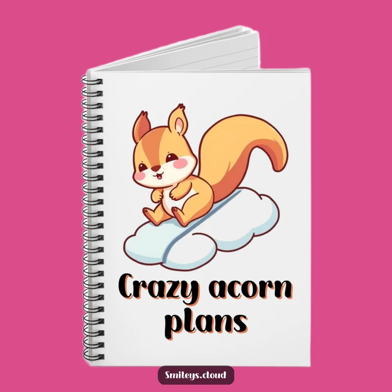 Funny Squirrel Cloud Slide Notebook: Jot Down Silly Ideas Funny Gift