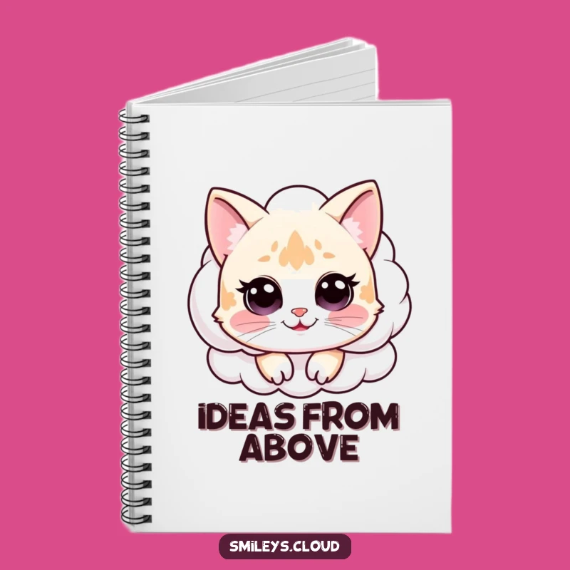 Funny Cat Cloud Notebook: Jot Down Dreams with Whimsical Flair