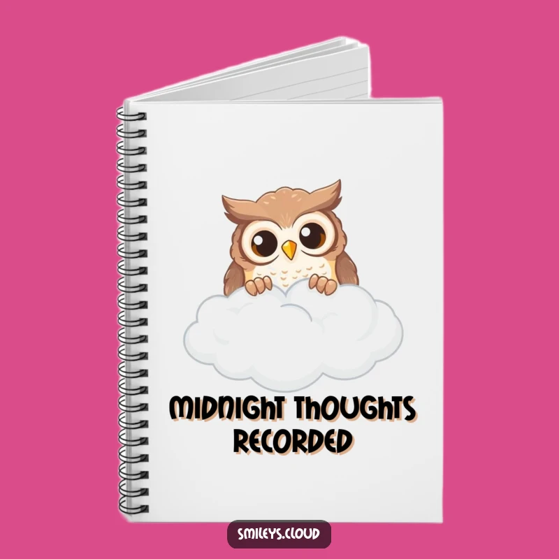 Funny Owl Cloud Peek Notebook: Jot Down Your Discoveries
